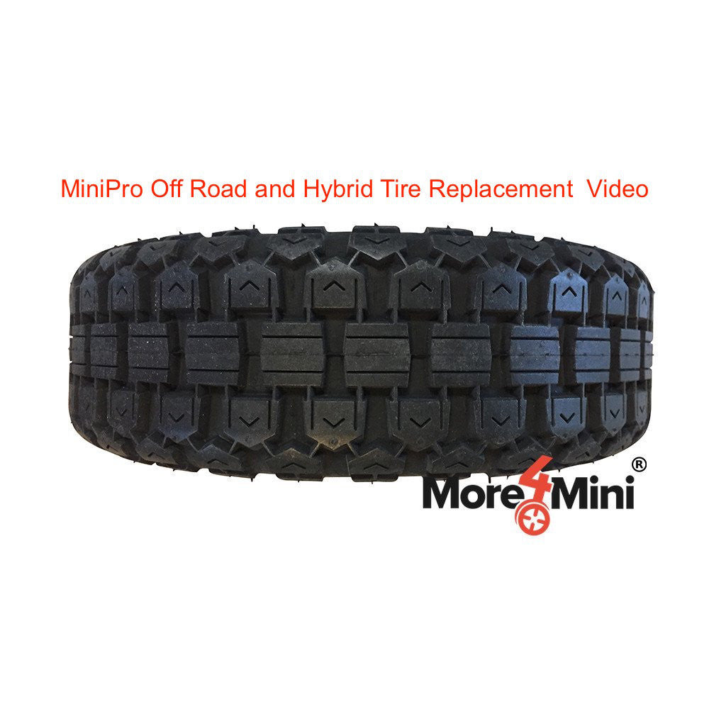 MiniPro off road tire and hybrid tire replacement video