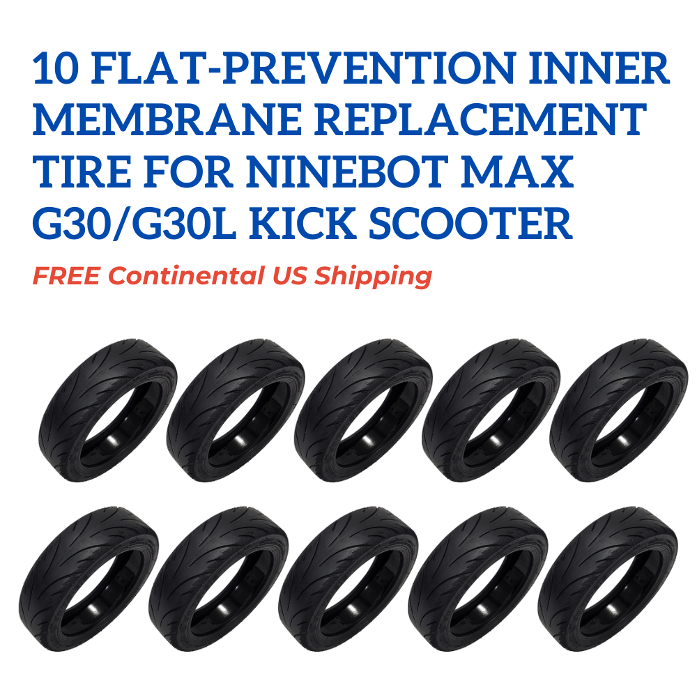 10 Flat-Prevention Inner Membrane Replacement Tire for Ninebot Max G30/G30L Kick Scooter