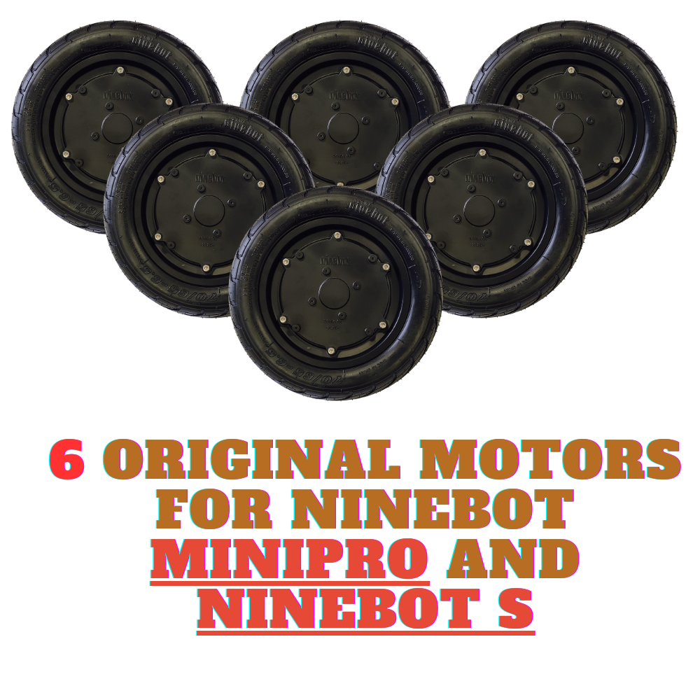6 Replacement Motor and Tire for Segway miniPRO, Segway miniLITE and Ninebot S
