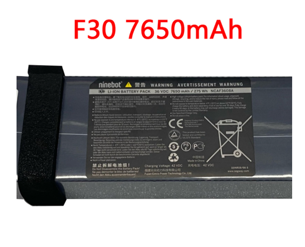 Original Replacement Battery For Ninebot F30 - 7650 mAh 275Wh