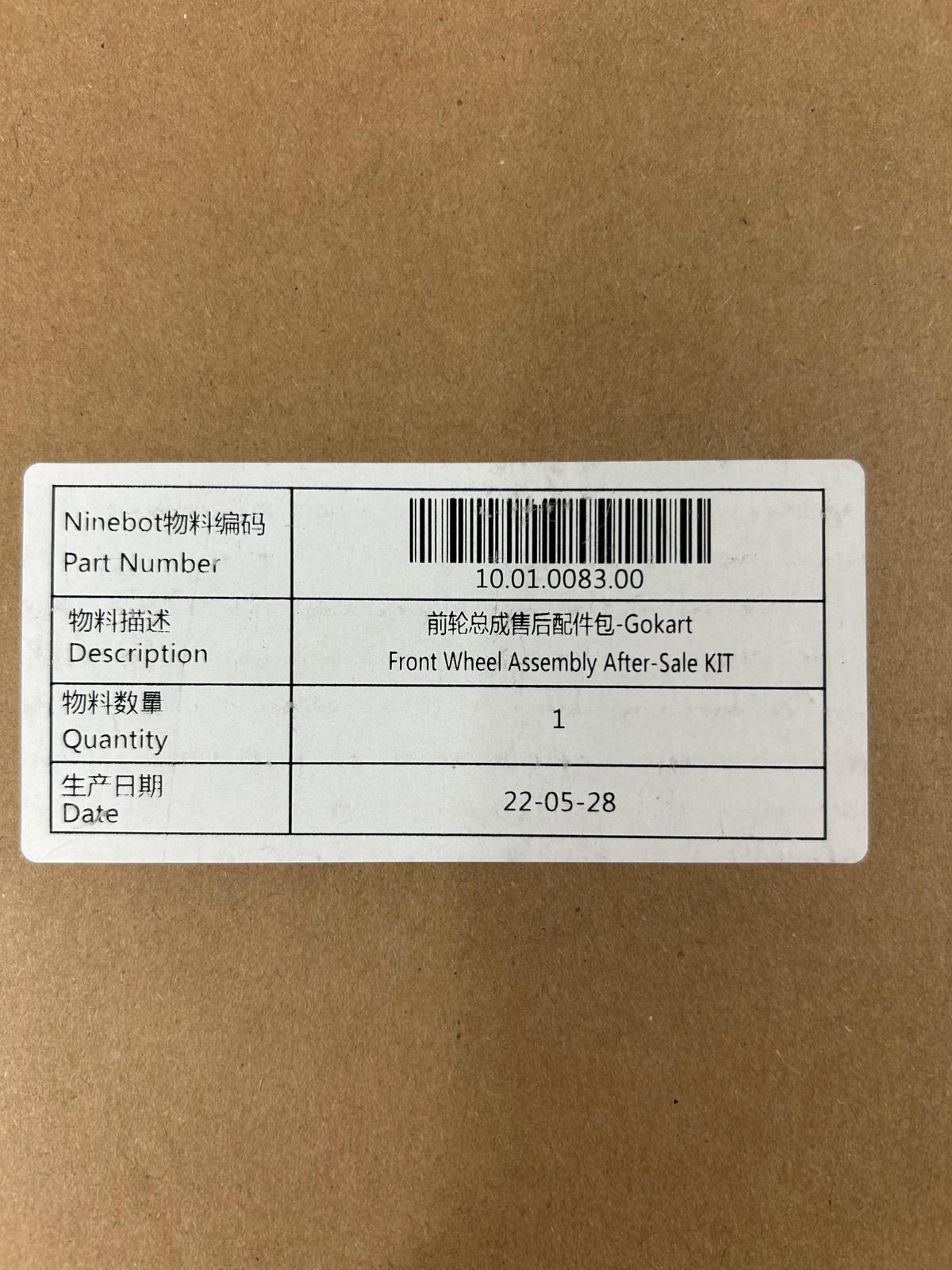 Front wheel assembly for Gokart, Gokart Pro and Gokart Pro Lamborghini