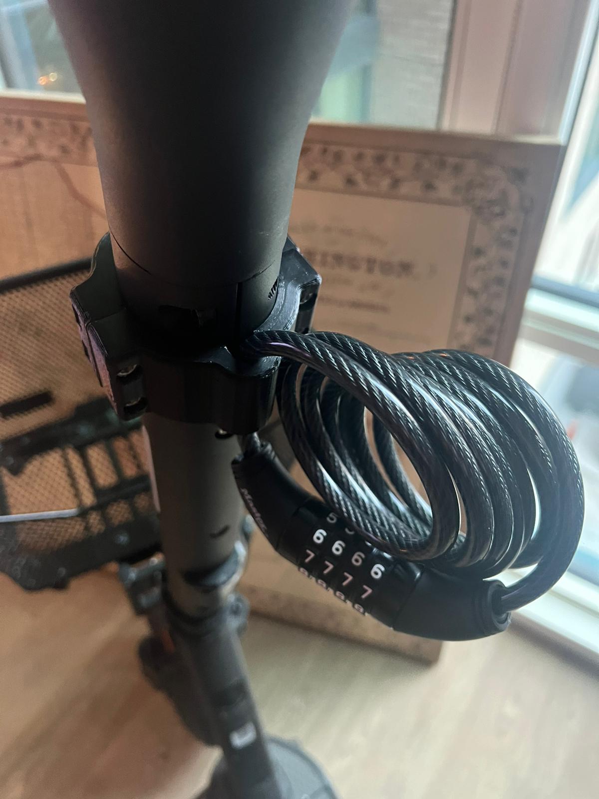 3D Security Holder Ring for Segway Ninebot 2.4 Maxplus X Shareable Kick Scooter