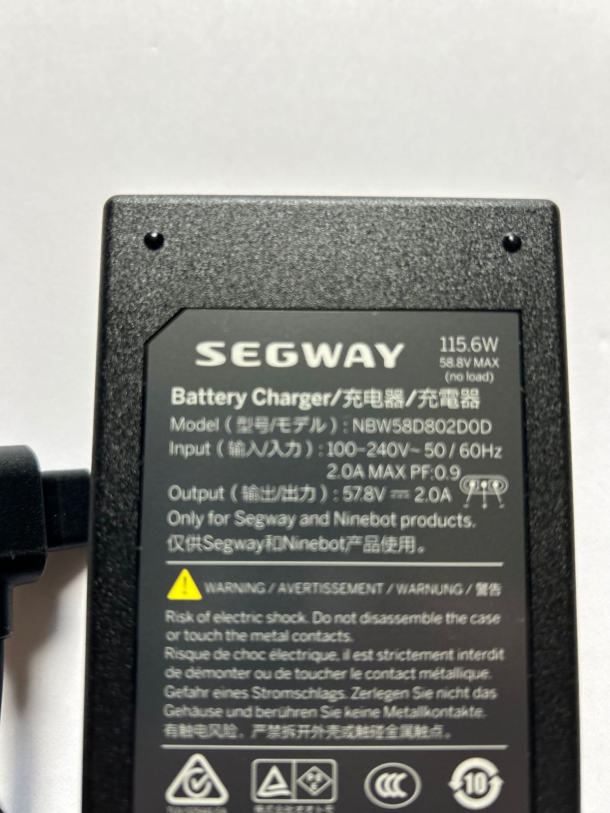 Power Charger Kit for Segway miniPLUS and Ninebot S Plus