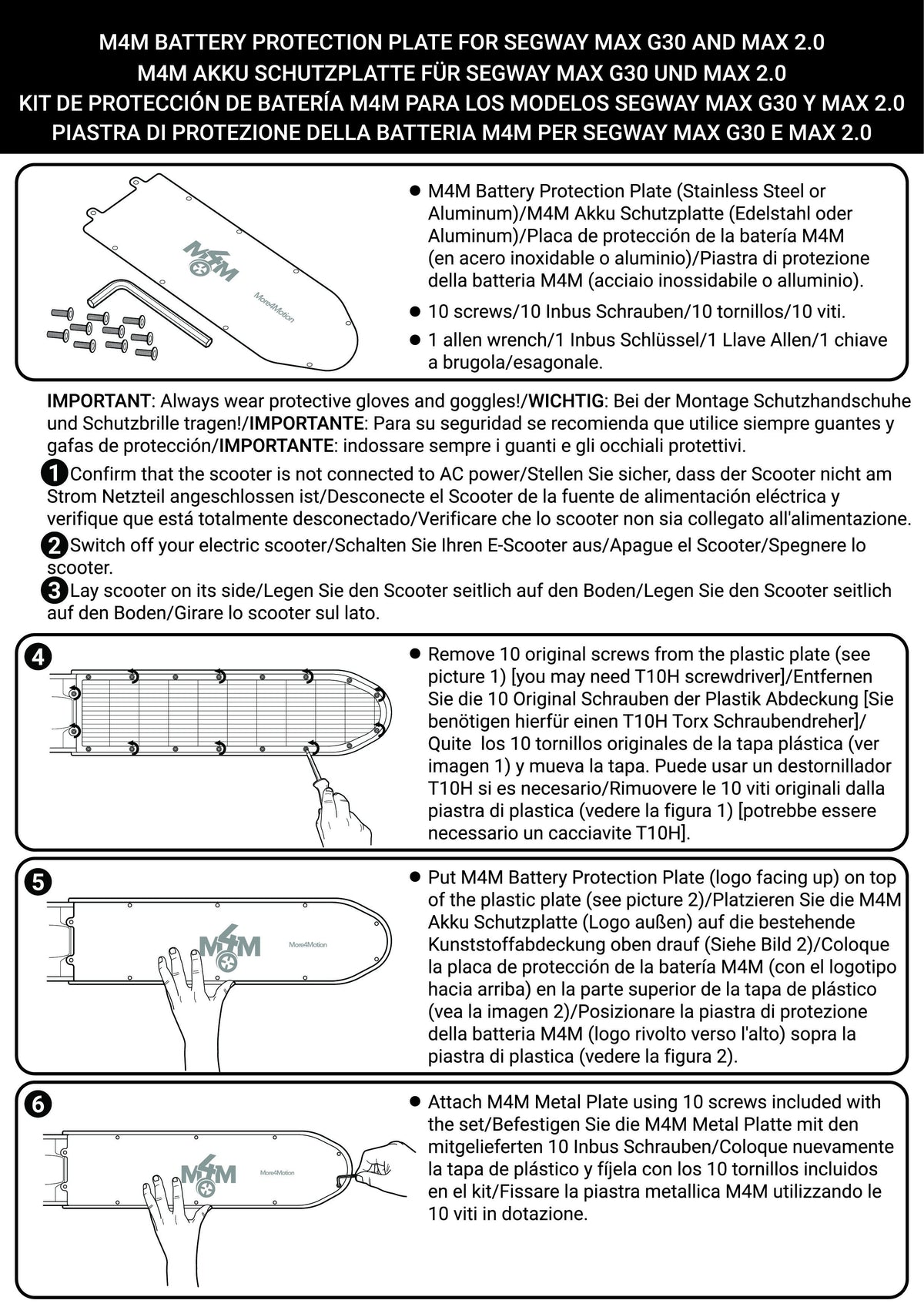 Kick Scooter - Max Battery Protector Installation Instructions