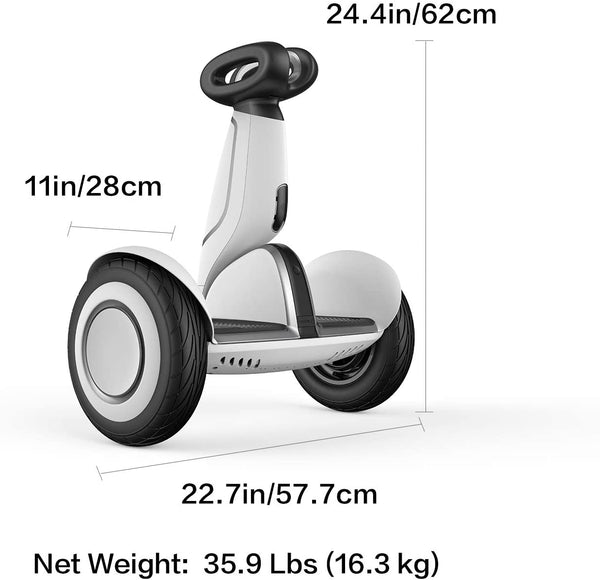 Segway Ninebot S-Plus Smart Self-Balancing Electric Scooter with  Intelligent Lighting and Battery System, Remote Control and Auto-Following  Mode