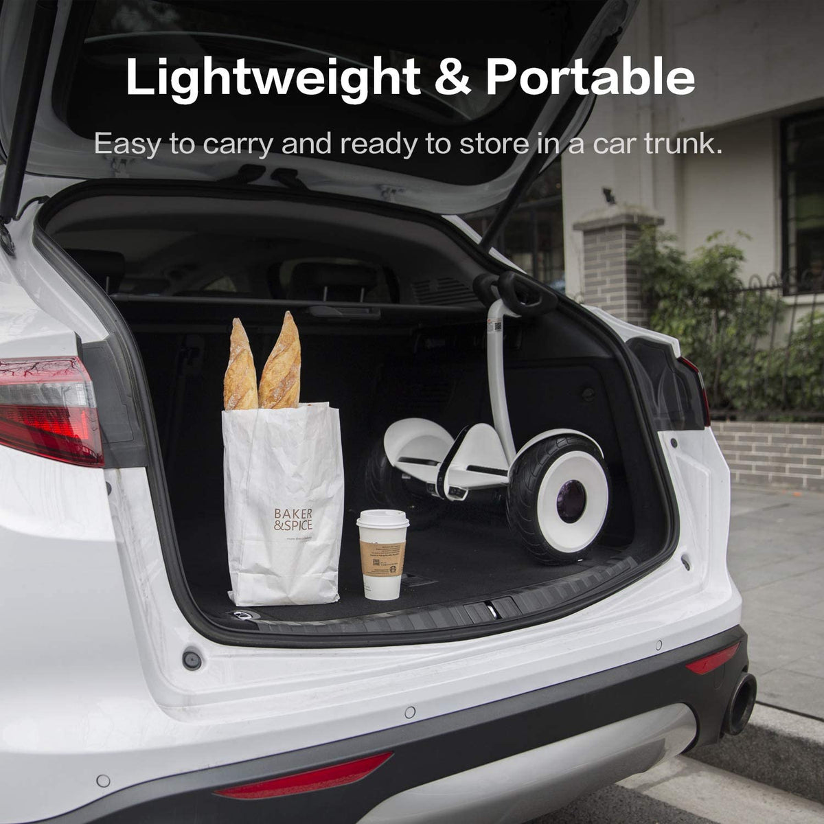 Segway Ninebot S Self-Balancing Electric Scooter With LED Light, Powerful And Portable, Compatible With Gokart Kit (Black)