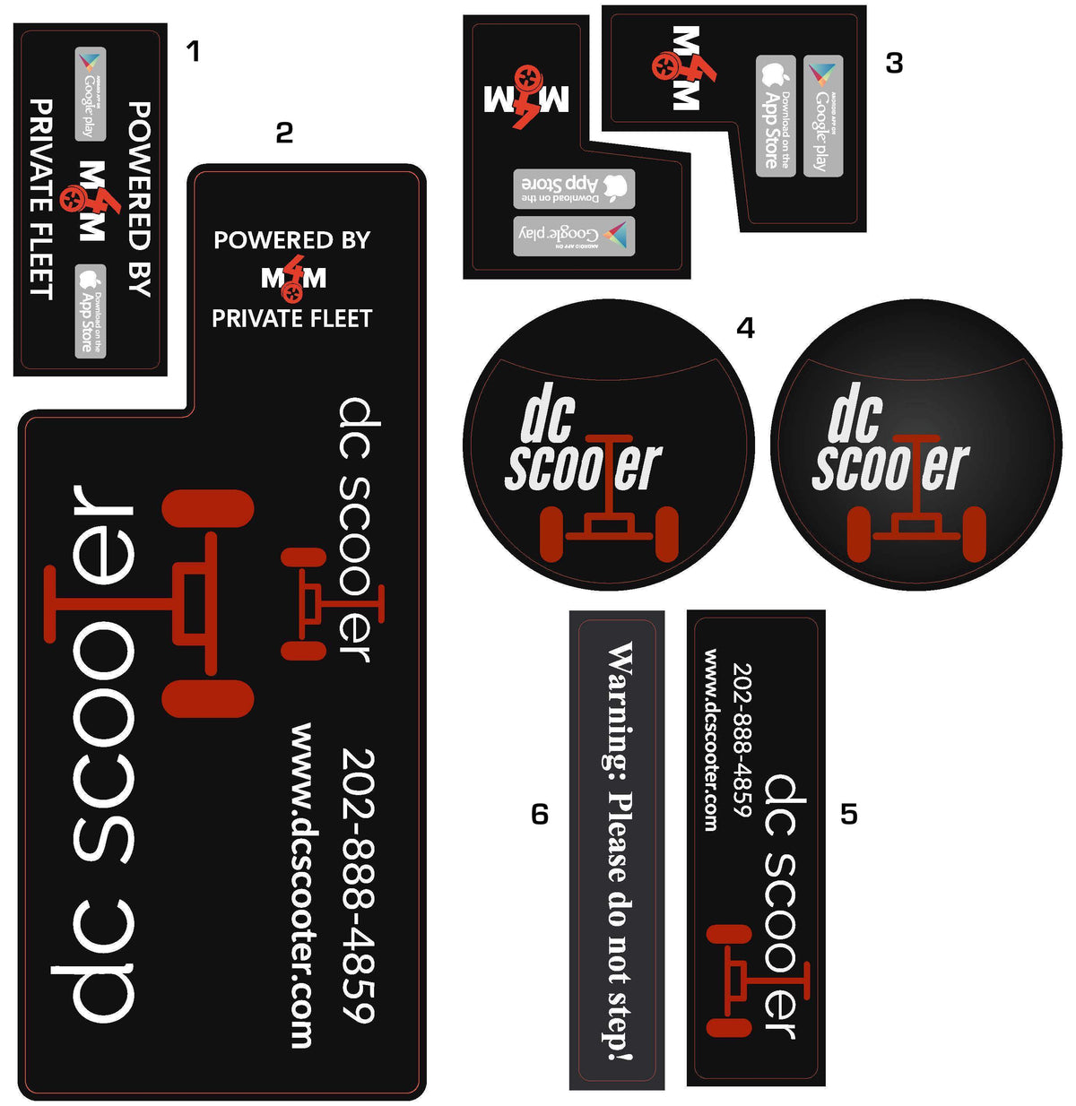 Template - Template For Customization Decals Set For Segway Max 2.0 With IoT (Download)